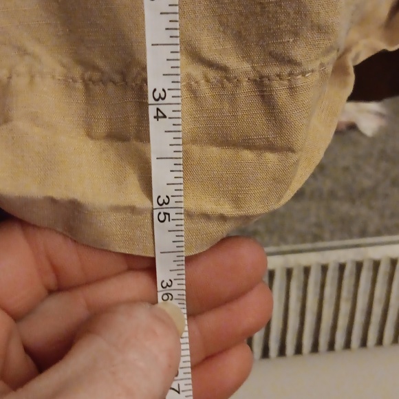 💜 3/$15💜Casual Khaki Women's Maxi Sundress w Pockets & Tie Straps, Small💜 - Picture 4 of 8